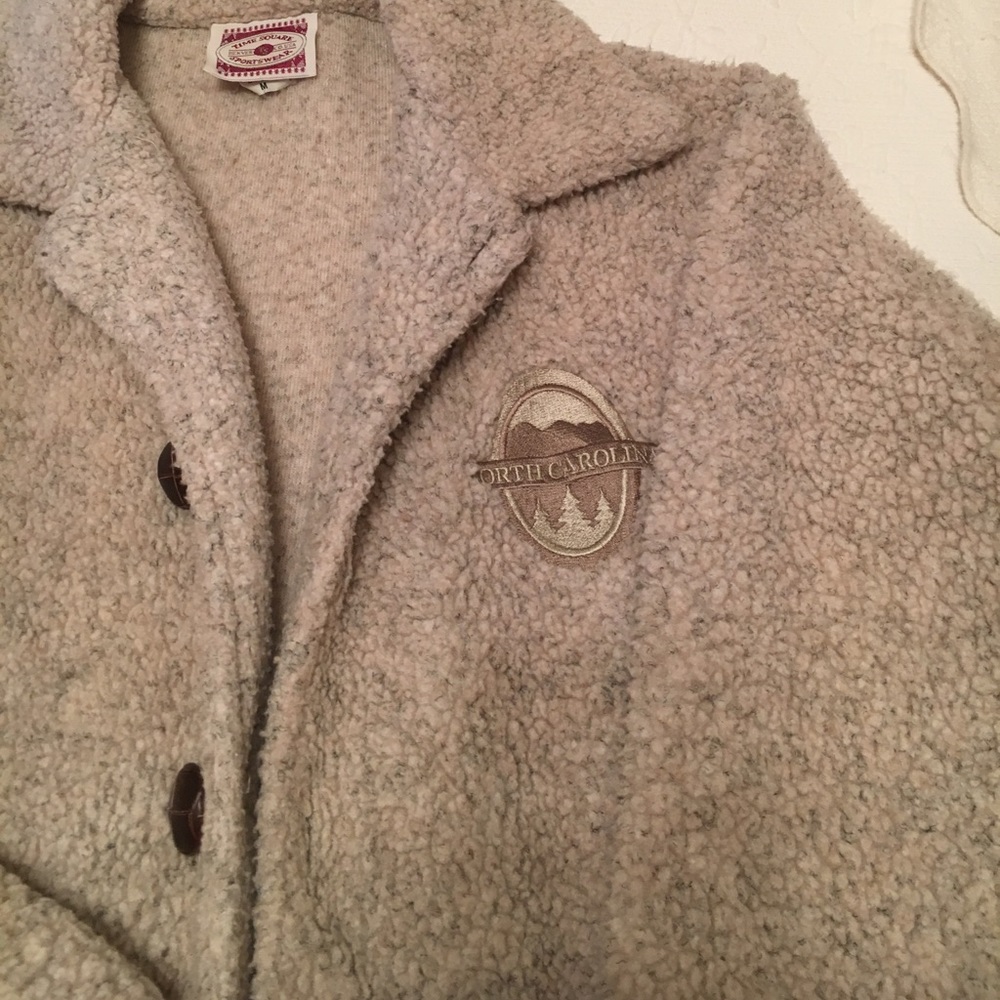 Time Square sportswear jacket fluffy grey in color