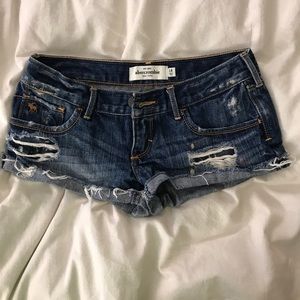 Abercrombie girls jean shorts