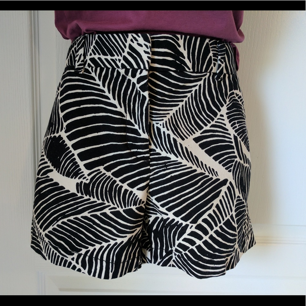 B&W Tropical Shorts