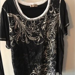 Blue Canyon 2XL Black short sleeve top