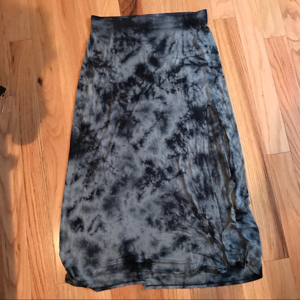 Tie dye maxi skirt