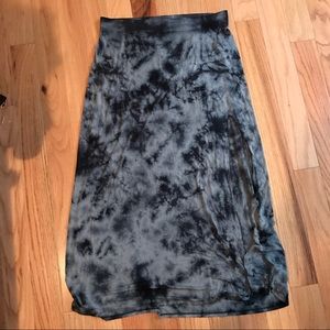 Tie dye maxi skirt