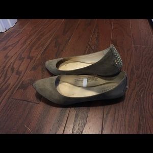 Tan flats with studs