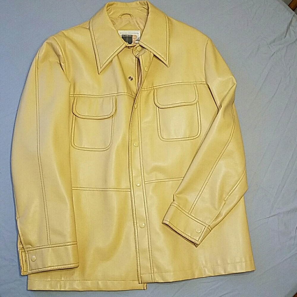 Vintage William Barry Plymouth vinyl jacket large