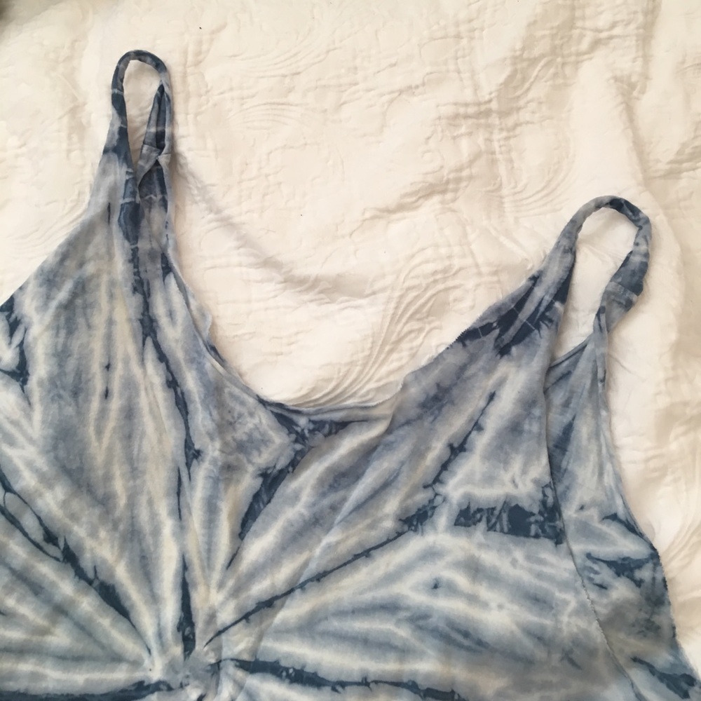 Obey tie dye blue crop tank top cute summer love