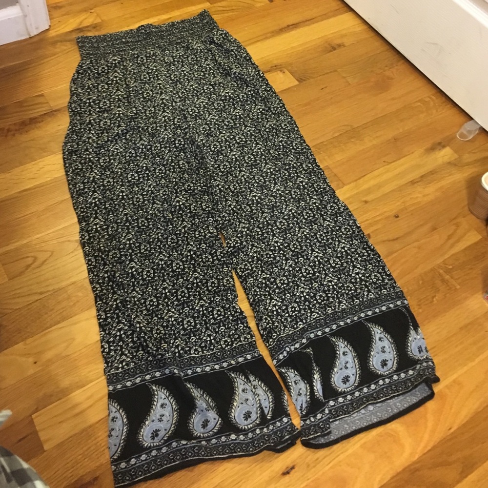 Flowy floral pants