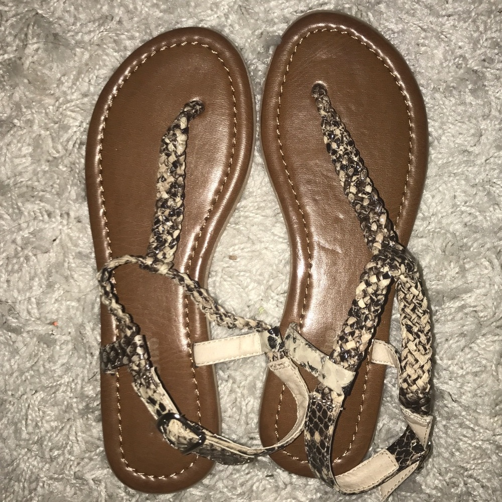 New! Zigi soho snake print sandals size 6