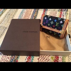LOUIS VUITTON Multicolor Porte Monnaie Plat Wallet
