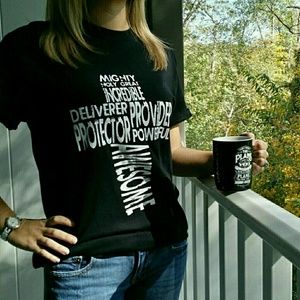 Christian cross tshirt original design! Size xl!