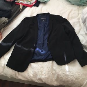 American eagle outfitters mid length blazer black