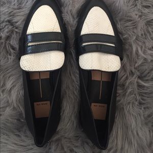 New Black/white Dolce Vita flats. Faux snakeskin