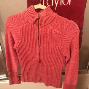 Adorable pink long sleeve sweater