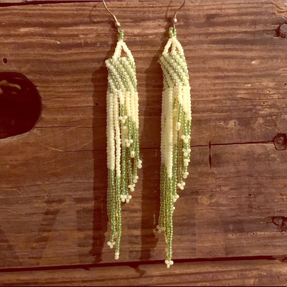 Funky beaded earrings