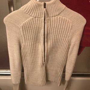 Adorable white long sleeve sweater