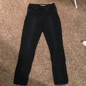 High waisted skinny jeans