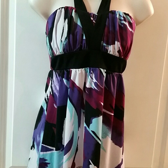 STUDIO Y NWT Small Purple Black halter - Picture 4 of 4