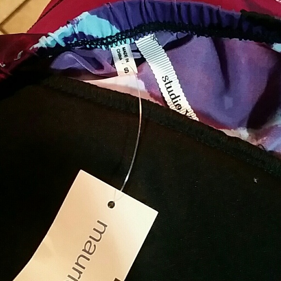 STUDIO Y NWT Small Purple Black halter - Picture 3 of 4