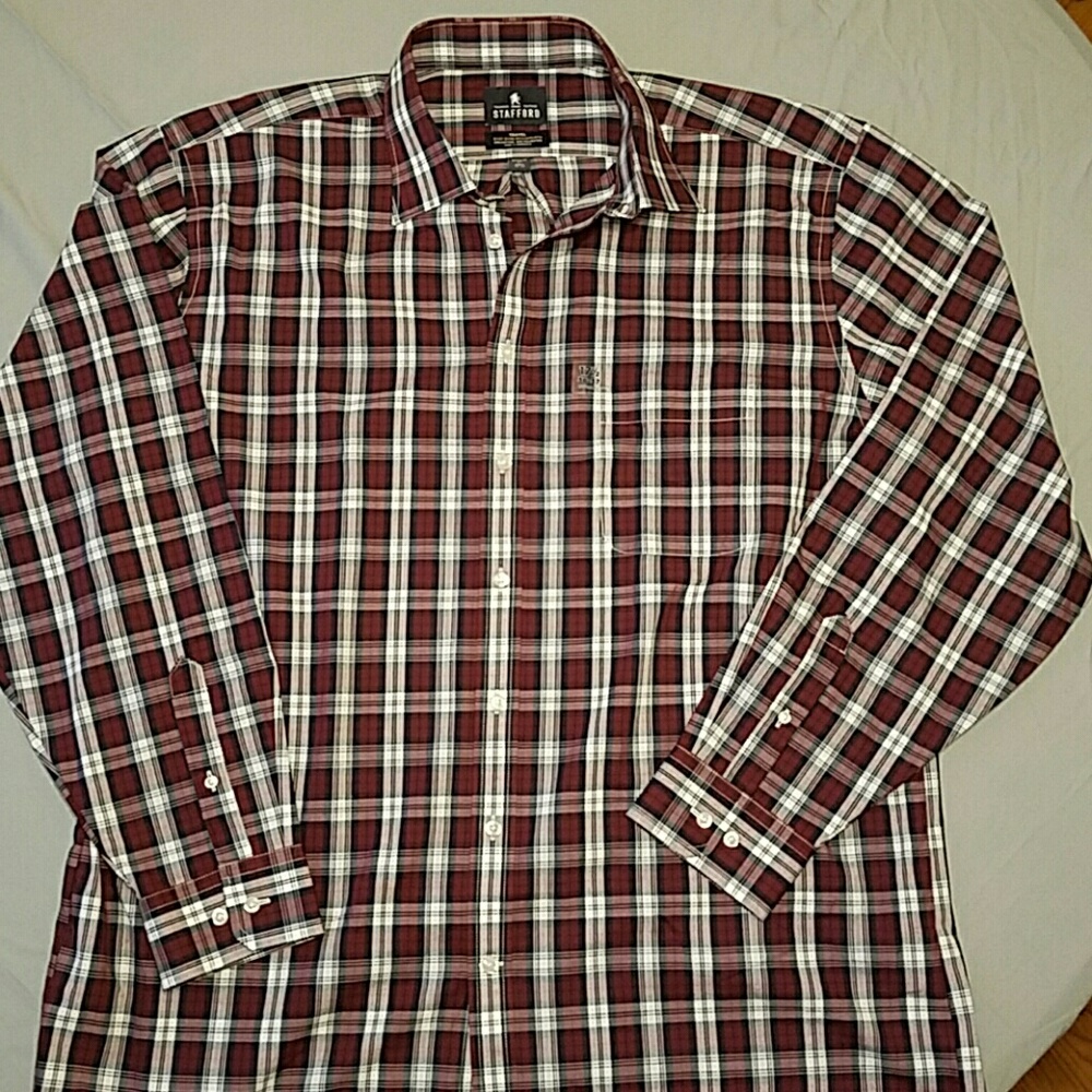 Strafford travel men's 17 1/2  36-37 arm length