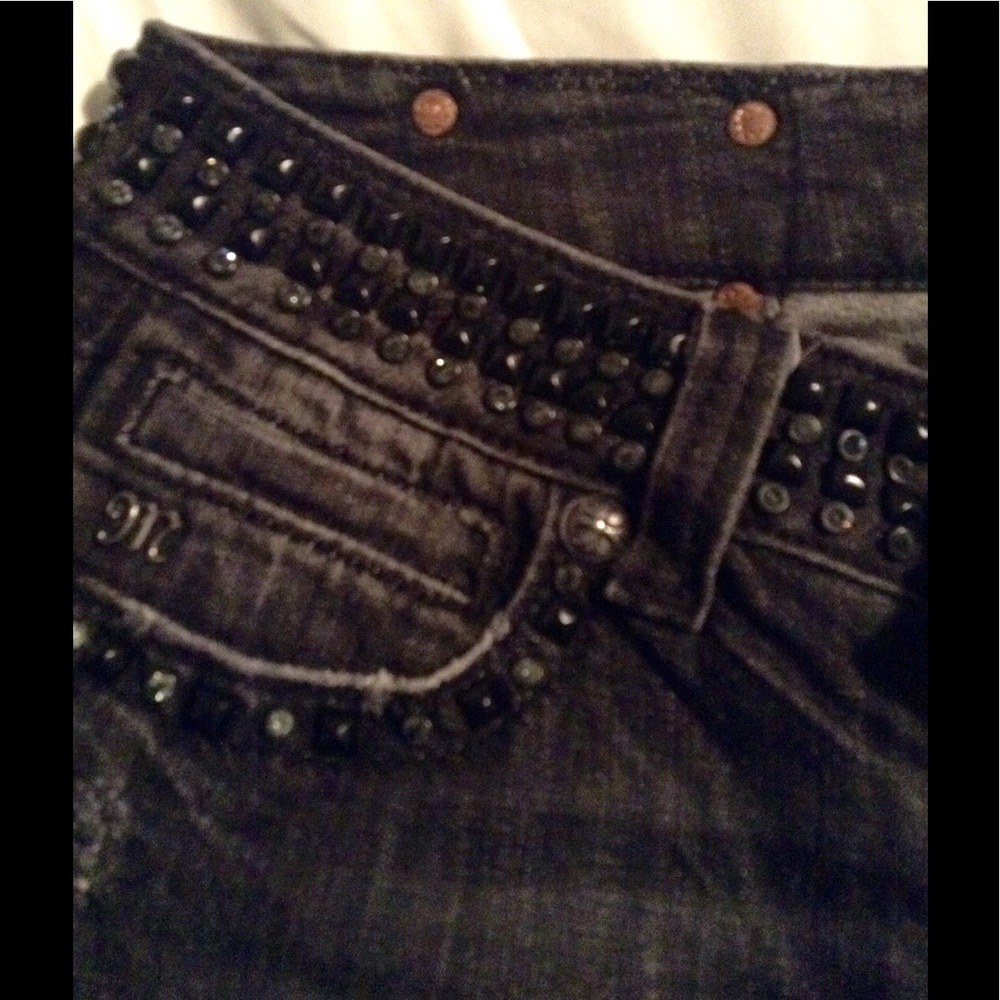 Miss me studded belt sz 29 black jeans