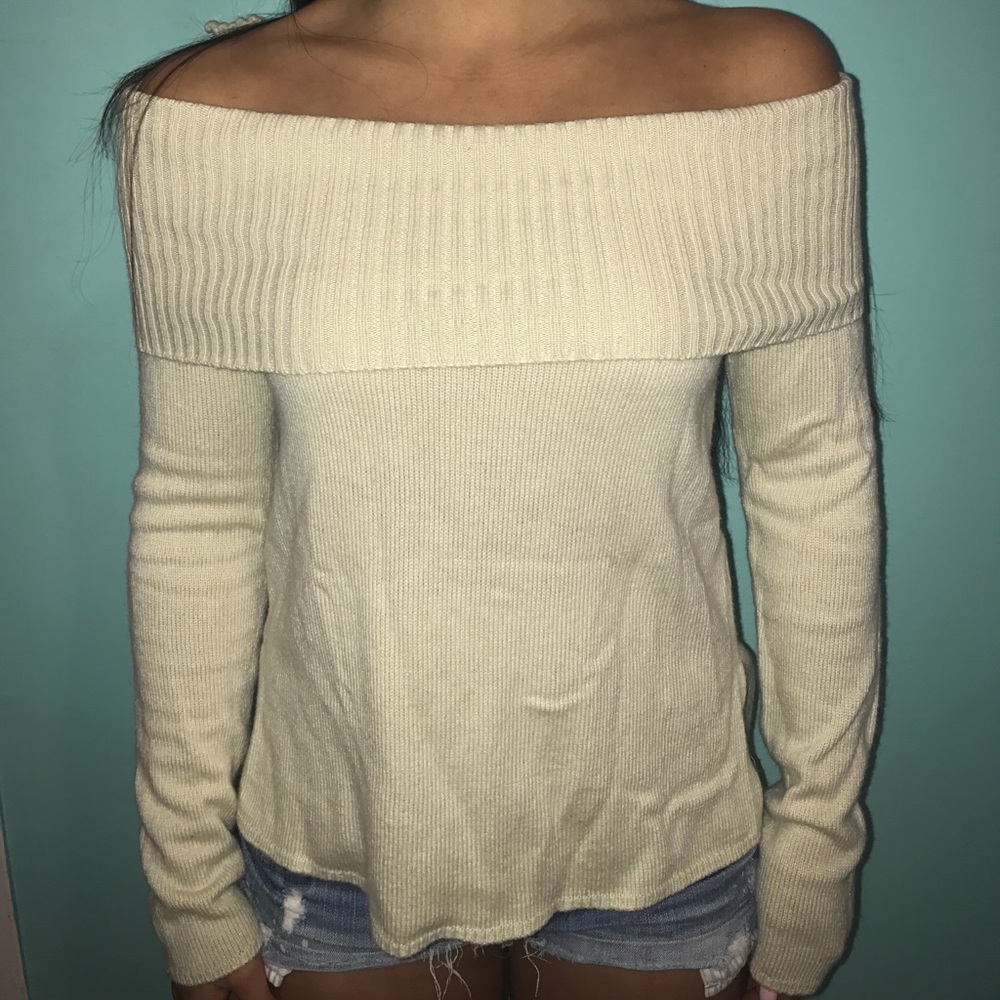 Off the shoulder sweater