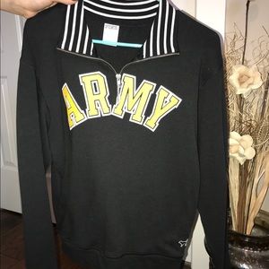 PINK Victoria's Secret army quarter zip