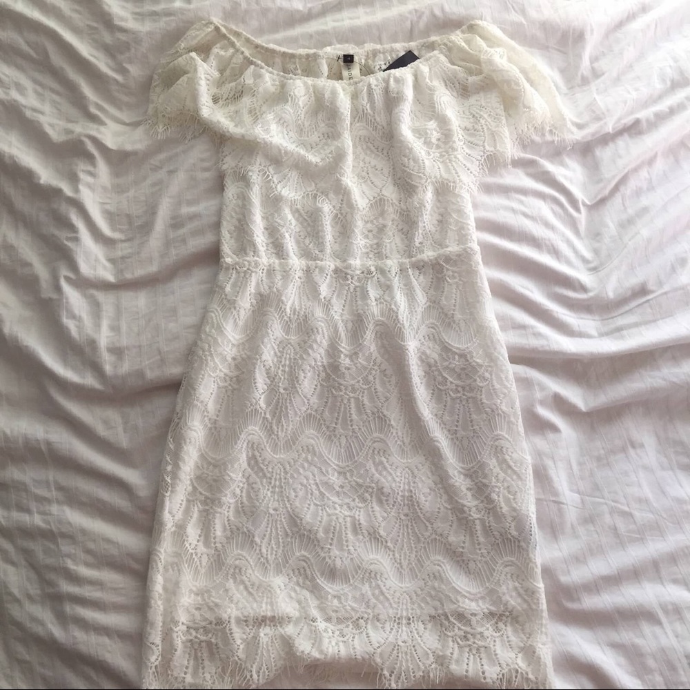 Jaide Clothing Cream Lace Dress