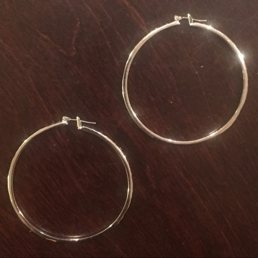 Trina Turk Sterling Silver Hoop Earrings