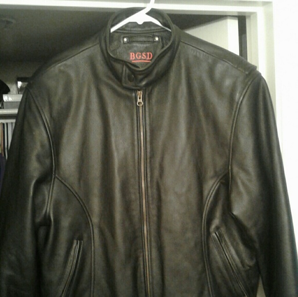 BGSD MEN'S LEATHER JACKET - Picture 1 of 4