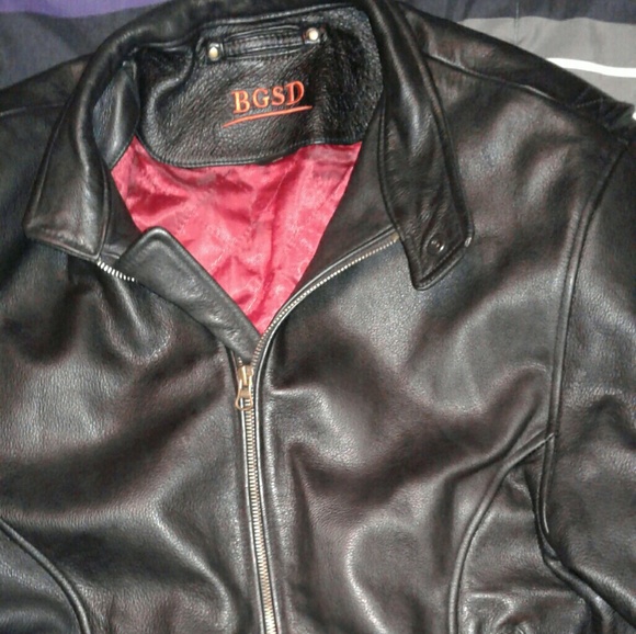 BGSD MEN'S LEATHER JACKET - Picture 2 of 4