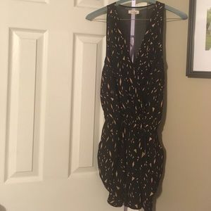 Black and Tan romper