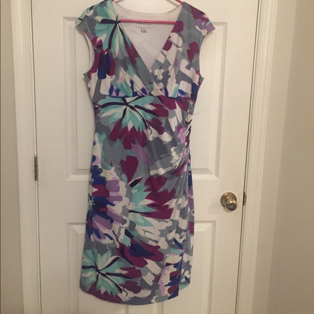 Watercolor floral dress