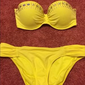 Yellow Victoria's Secret bikini
