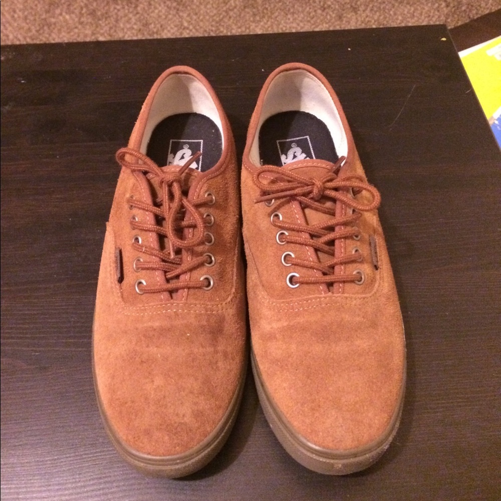 Vans brown suede shoes