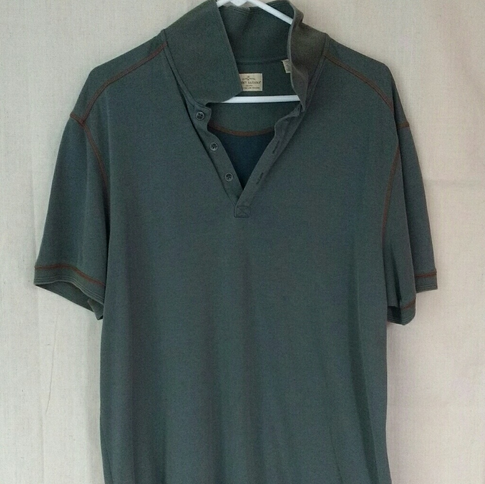Soft! Tommy Bahama Polo w Accent Stitching