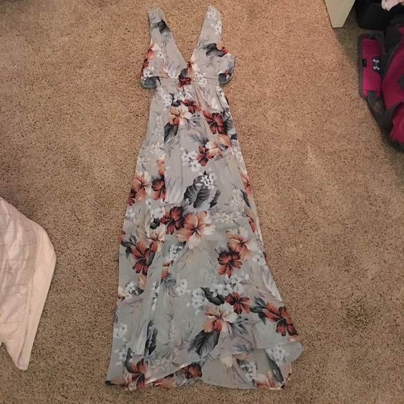 Cute long flowy blue dress!! Not free people - Picture 2 of 3