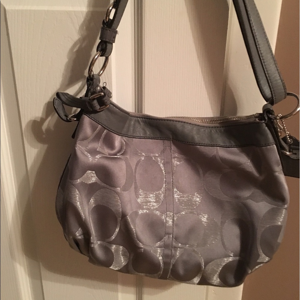 Silver Coach Purse