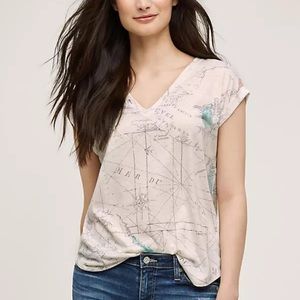 Anthropologie Postmark Destination Map Tee S