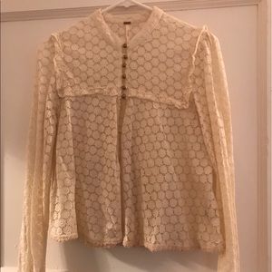 Victorian High Neck Half-button