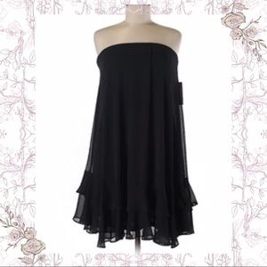 Isaac Mizrahi Black Strapless Dress NWT