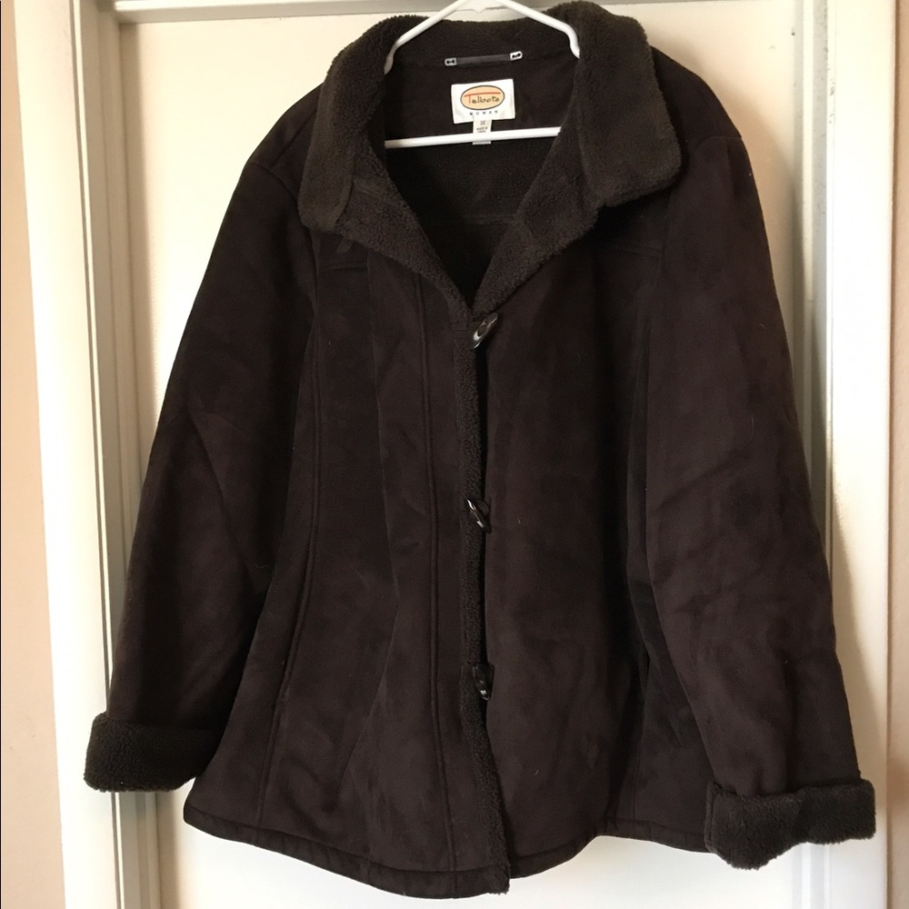 Talbots Dark Brown Fall Coat Sz 3X