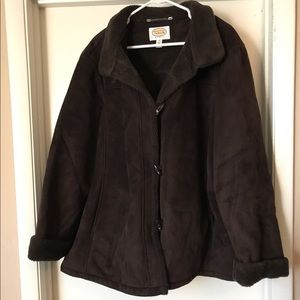 Talbots Dark Brown Fall Coat Sz 3X