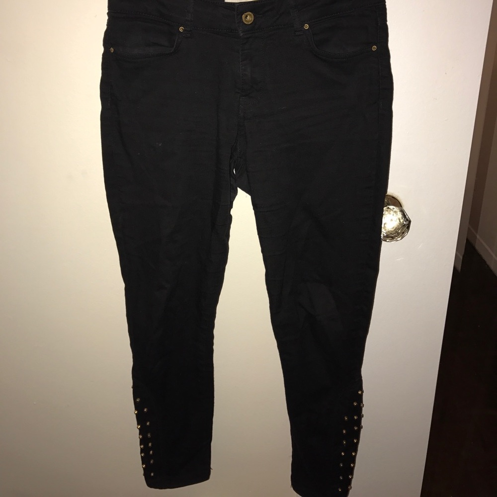 Zara studded black jeans