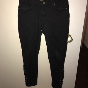 Zara studded black jeans