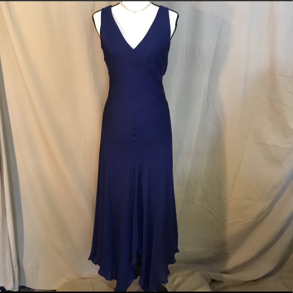 "Ralph Lauren" Elegant Deep Blue Dress