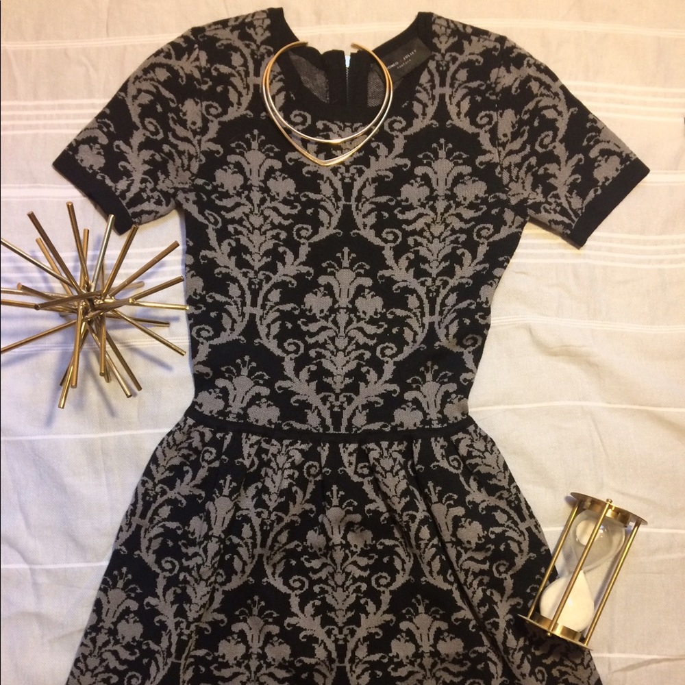 Patterned Sweater Dress