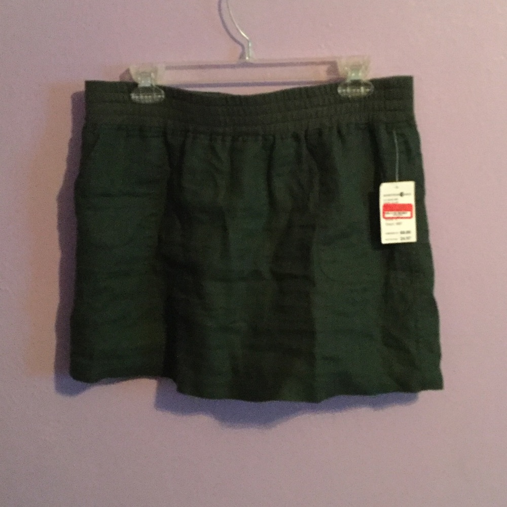 Dark olive green skirt
