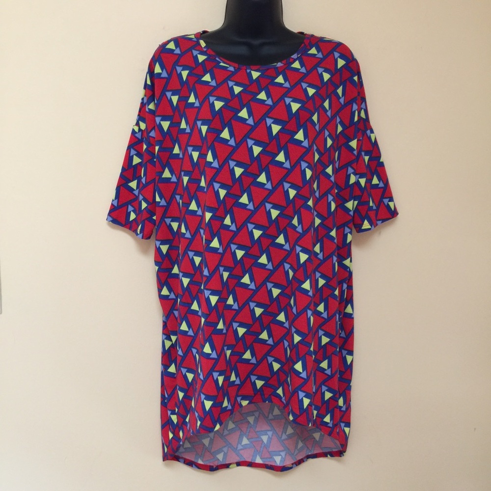 LULAROE Irma Geometric Print High Low Tunic