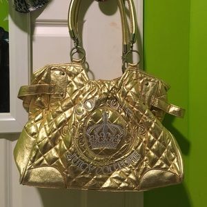 Gold juicy couture purse