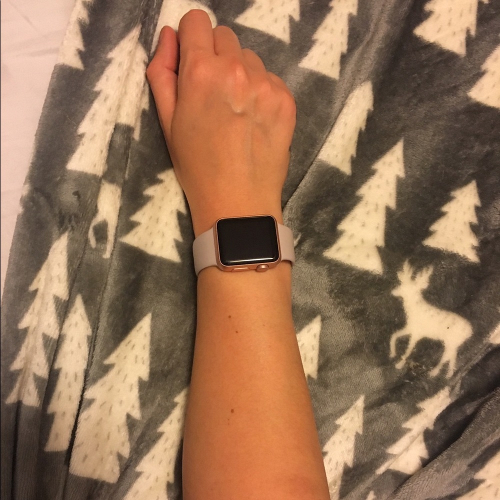 Rose gold Apple Watch