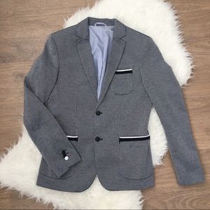 Zara Man Navy blue tweed blazer